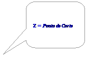 Texto explicativo retangular com cantos arredondados: z = Ponto de Corte